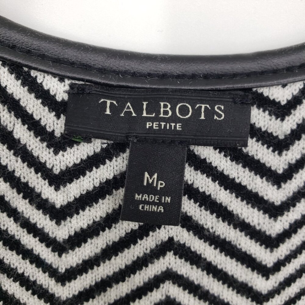 Talbots Houndstooth Plaid Open Front Long Cardiga… - image 5